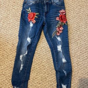 Embroidery jeans